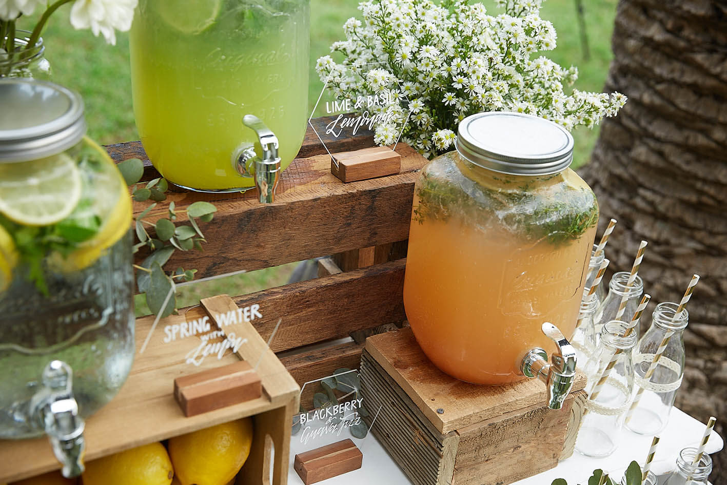 Wedding Styling - Drink Stations