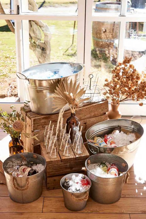 Sugar Blossom Events_Event Hire Hunter Valley_Metal Ice Buckets